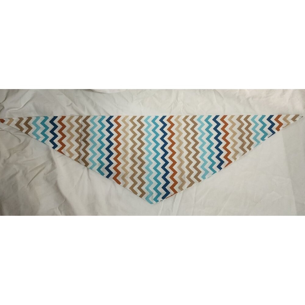 Rocfeit Chevron‎ Stripes Multicolor Dog Bandana Large New